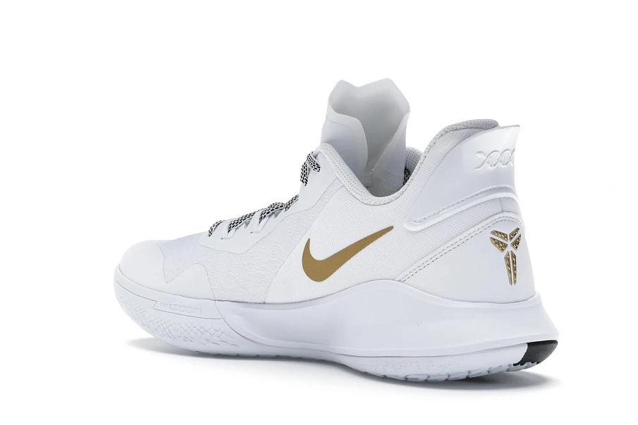 Фото № 6 с приближением к товару «‎Nike Mamba Fury White Metallic Gold»