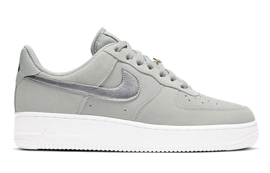 Фото № 2 с приближением к товару «‎Nike Air Force 1 Low "Grey Suede" GreyGold»