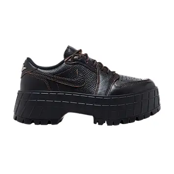 Women's Air Jordan 1 Low Brooklyn Black Cacao Wow - 1