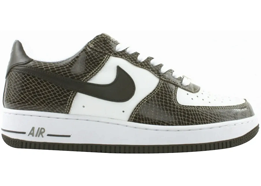 Фото № 1 с приближением к товару «‎Nike Air Force 1 Low Snakeskin Baroque Brown»