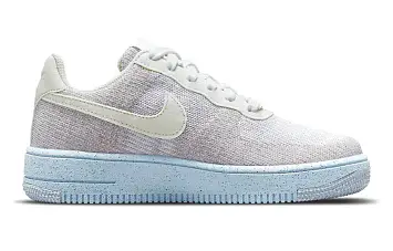 Nike Air Force 1 Crater Flyknit (GS) BeigeWhiteBlue (DH3375-101) - 2