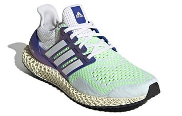 adidas Ultra 4D Running Shoes WhiteBlue - 3