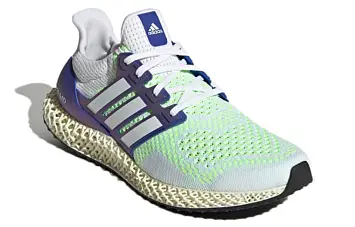adidas Ultra 4D Running Shoes WhiteBlue - 3