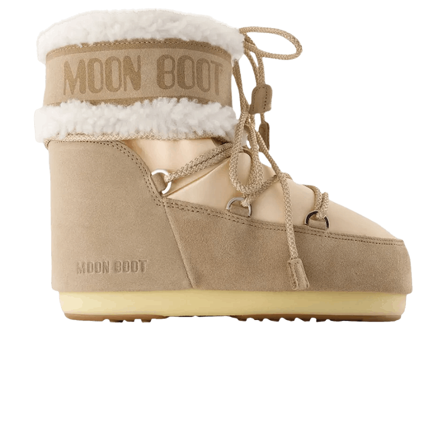 Фото № 1 с приближением к товару «‎Moon Boot Women's Icon Pearly Plus Boot Low Pale Peach Sand»