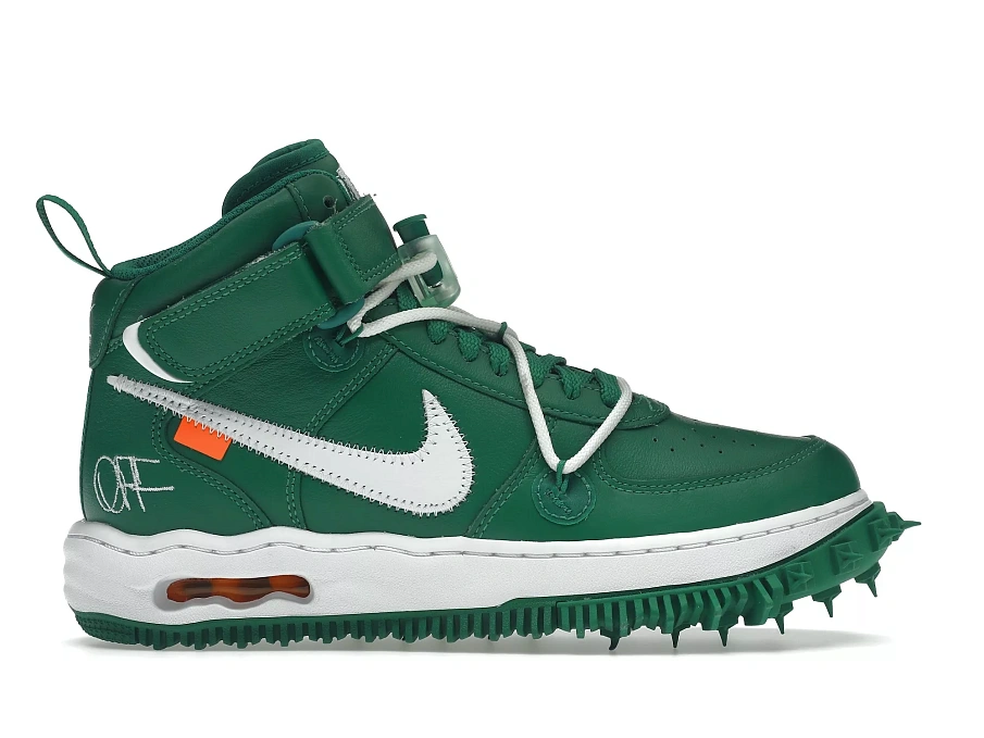 Фото № 1 с приближением к товару «‎Nike Air Force 1 Mid Off-White Pine Green»