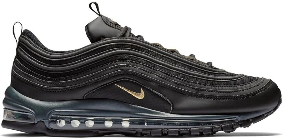 Фото № 1 с приближением к товару «‎Nike Air Max 97 Leather Black Gold»