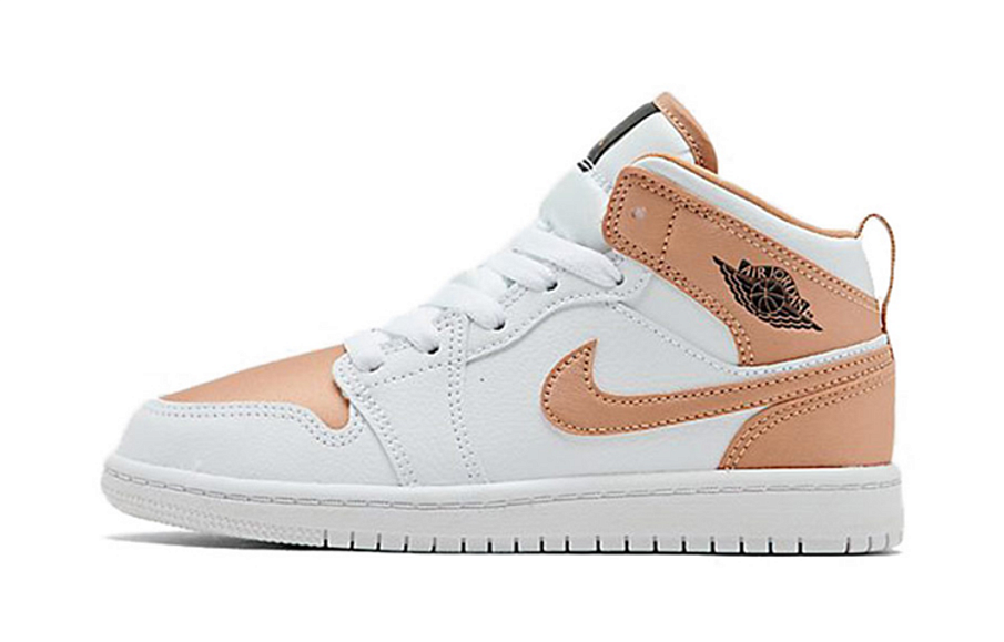 Фото № 1 с приближением к товару «‎Nike Girls Jordan 1 Mid (ps) Pre-School Shoe Kids Little Kids 640737-190»