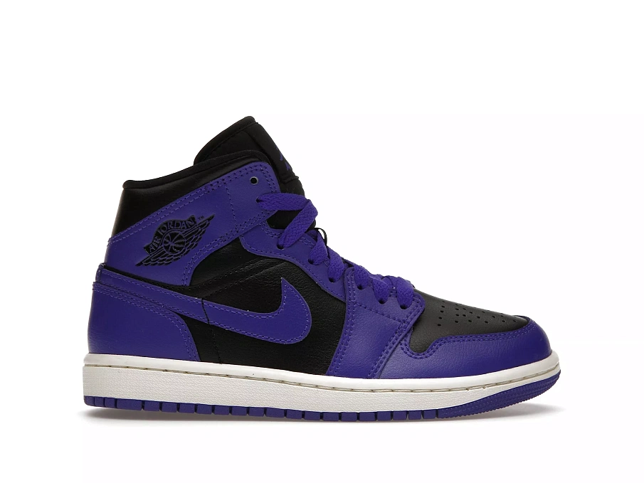Фото № 1 с приближением к товару «‎Jordan 1 Mid Purple Black »