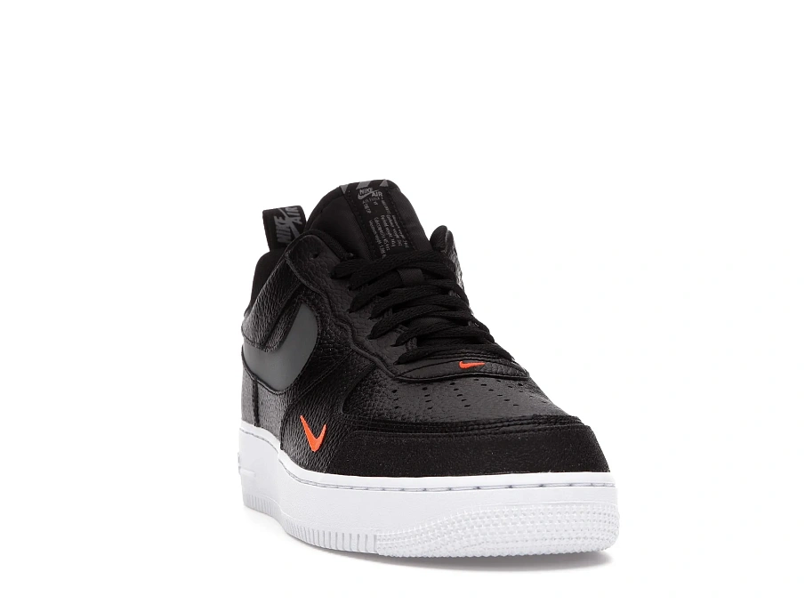 Фото № 2 с приближением к товару «‎Nike Air Force 1 Low 07 LV8 Black Tumbled Leather»