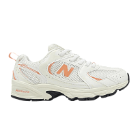 Фото № 1 с приближением к товару «‎New Balance 530 Little Kid Wide White Orange»