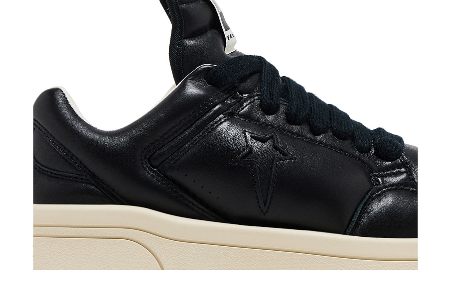 Фото № 3 с приближением к товару «‎Rick Owens x Converse DRKSHDW TURBOWPN Low Black Cloud Cream»
