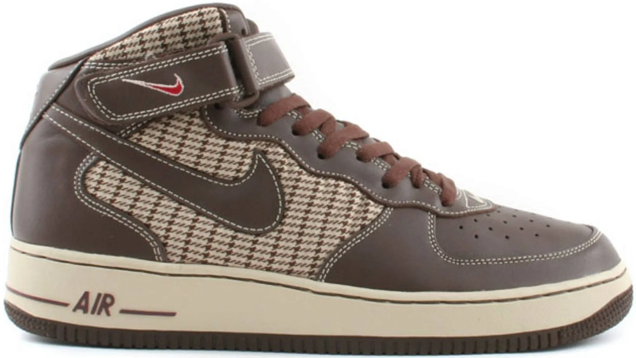 Фото № 1 с приближением к товару «‎Nike Air Force 1 Mid Houndstooth»