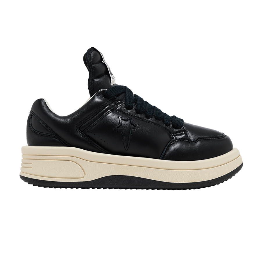 Фото № 1 с приближением к товару «‎Rick Owens x Converse DRKSHDW TURBOWPN Low Black Cloud Cream»