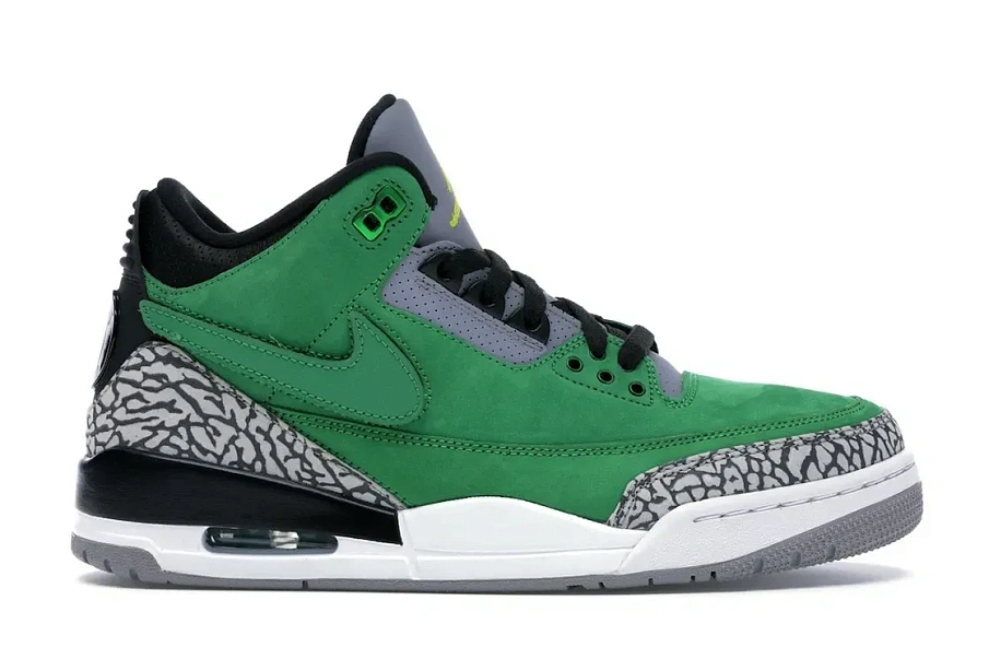 Фото № 1 с приближением к товару «‎Jordan 3 Retro Tinker Oregon Ducks PE»