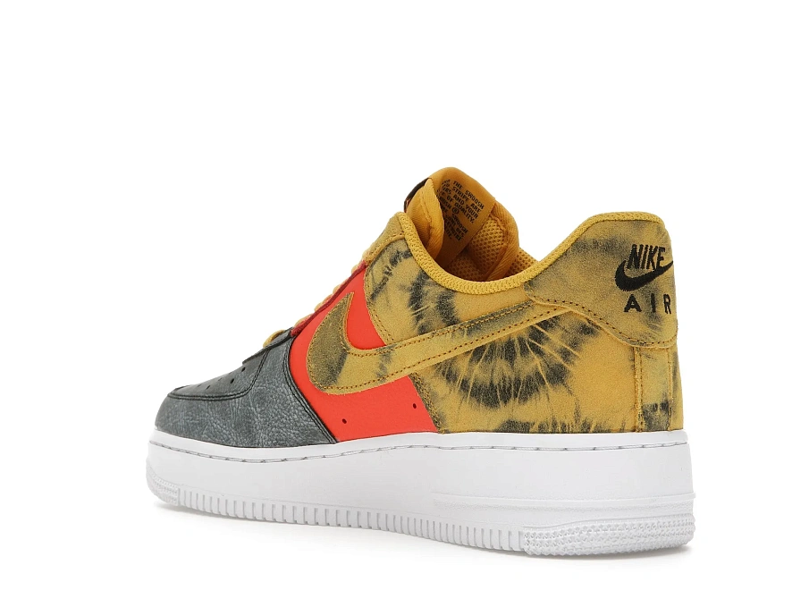 Фото № 6 с приближением к товару «‎Nike Air Force 1 Low Tie Dye Dark Sulphur»