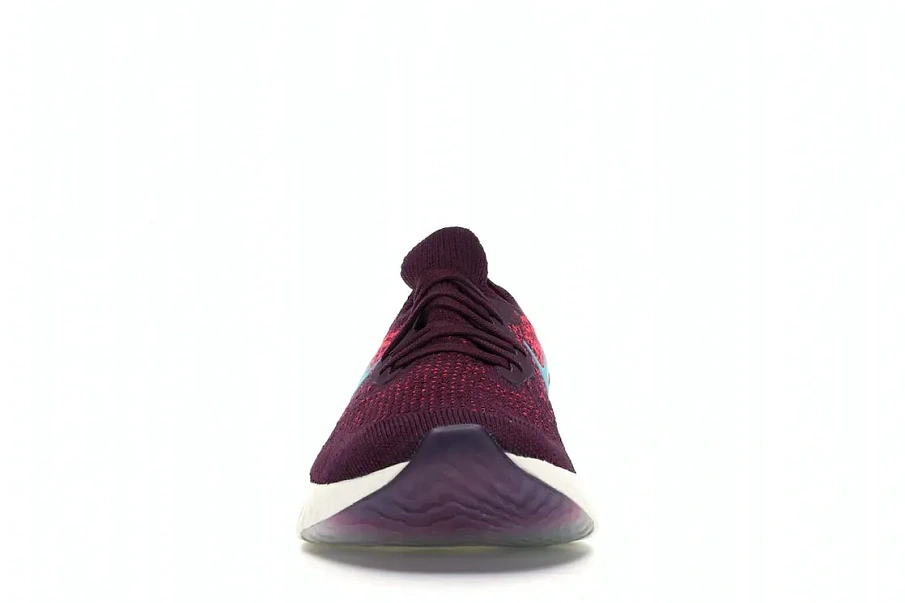 Фото № 2 с приближением к товару «‎Nike Epic React Flyknit Bordeaux Hyper Jade »