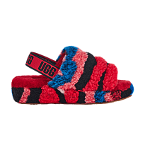 Фото № 1 с приближением к товару «‎UGG Women's Fluff Yeah Slide Cali Collage - Red»