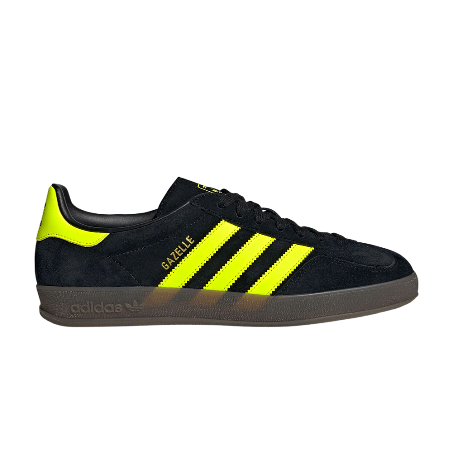 Фото № 1 с приближением к товару «‎adidas Gazelle Indoor Black Solar Yellow (JR3841)»