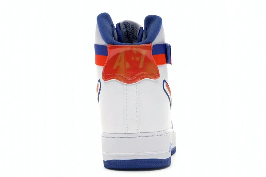 Фото № 4 с приближением к товару «‎Nike Air Force 1 High Sport NBA White Team Orange Game Royal»