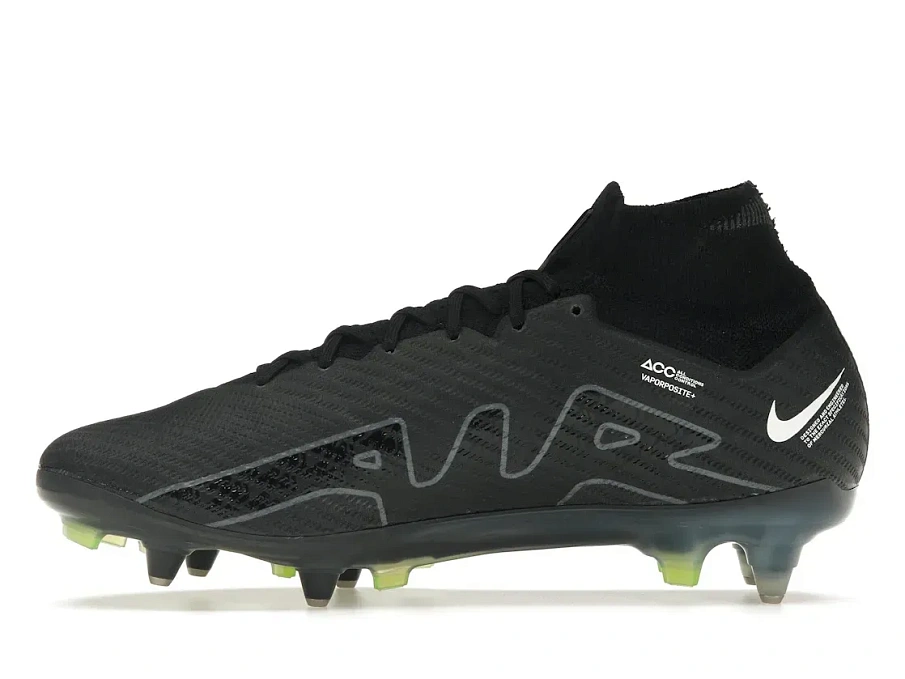 Фото № 3 с приближением к товару «‎Nike Zoom Mercurial Superfly 9 Elite SG-Pro AC Black White Volt»