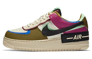 Nike Air Force 1Shadow Se m2 White Brown Double Hook Macaron Fossil - 1