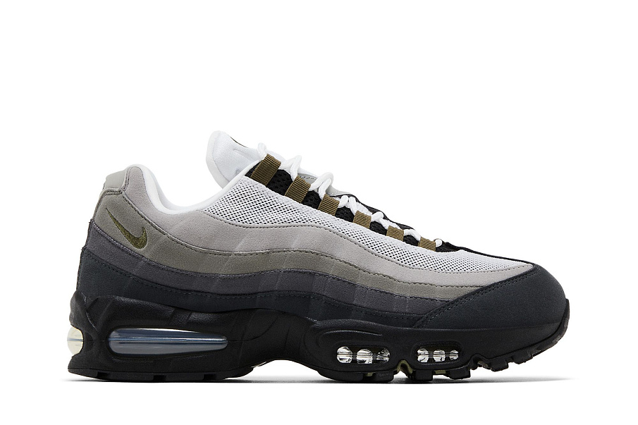 Фото № 2 с приближением к товару «‎Nike Women's Air Max 95 Big Bubble - Black Medium Olive»