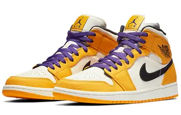 Nike Air Jordan 1 Mid SE Lakers - 4