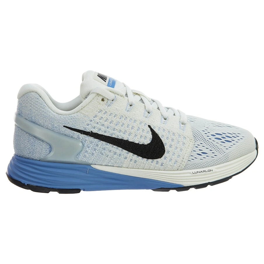 Фото № 1 с приближением к товару «‎Nike Lunarglide 7 Sail Black-Chalk Blue-Pure Platinum »