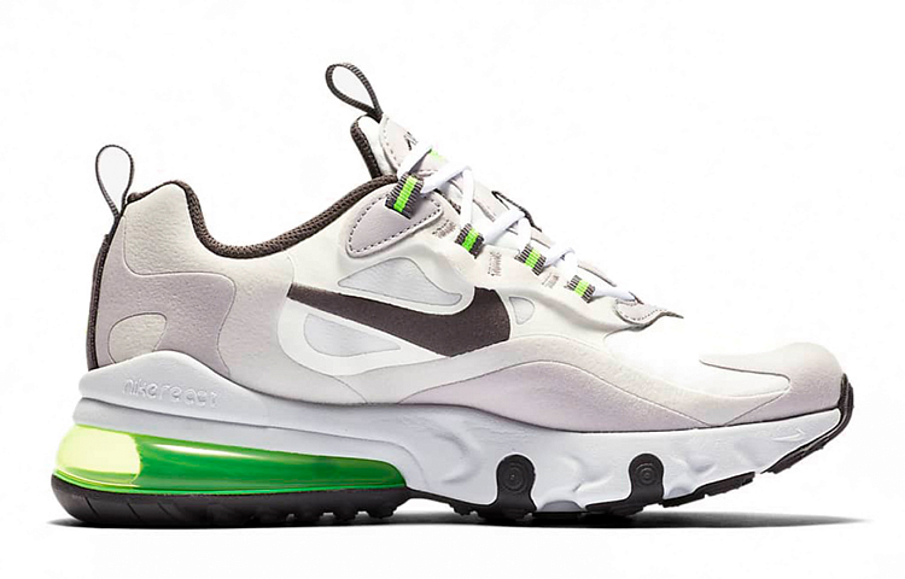 Фото № 2 с приближением к товару «‎Nike Air Max 270 React (GS) GreyWhiteGreen»