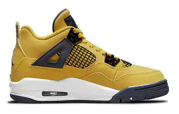 Nike Air Jordan 4 Retro (GS) Vintage Basketball shoes Tour Yellow - 2