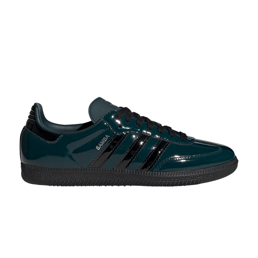 Фото № 1 с приближением к товару «‎adidas Women's Samba OG Aurora Ivy Core Black Silver»