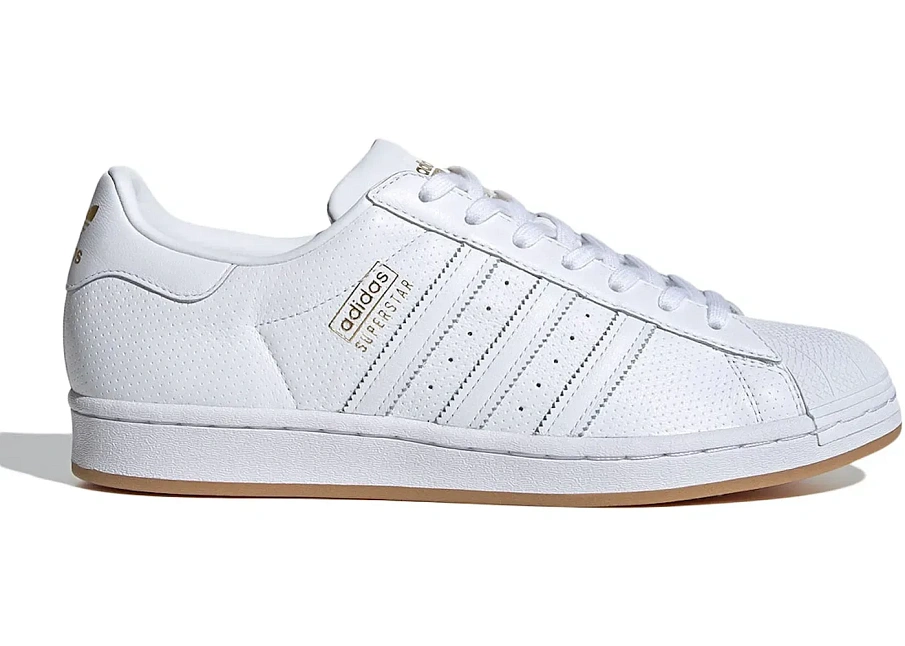 Фото № 1 с приближением к товару «‎adidas Superstar White Gold Gum»