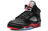 Фото № 2 с приближением к товару «‎Nike Air Jordan 5 Retro Satin Bred blackred»