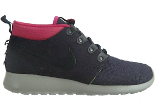 Nike Roshe Run Sneakerboot Gridiron/Dark Obsidian-Pinkfl-Volt