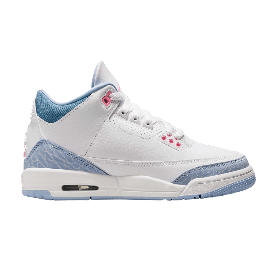 Фото № 1 с приближением к товару «‎Air Jordan 3 Retro GS White Cobalt Bliss»