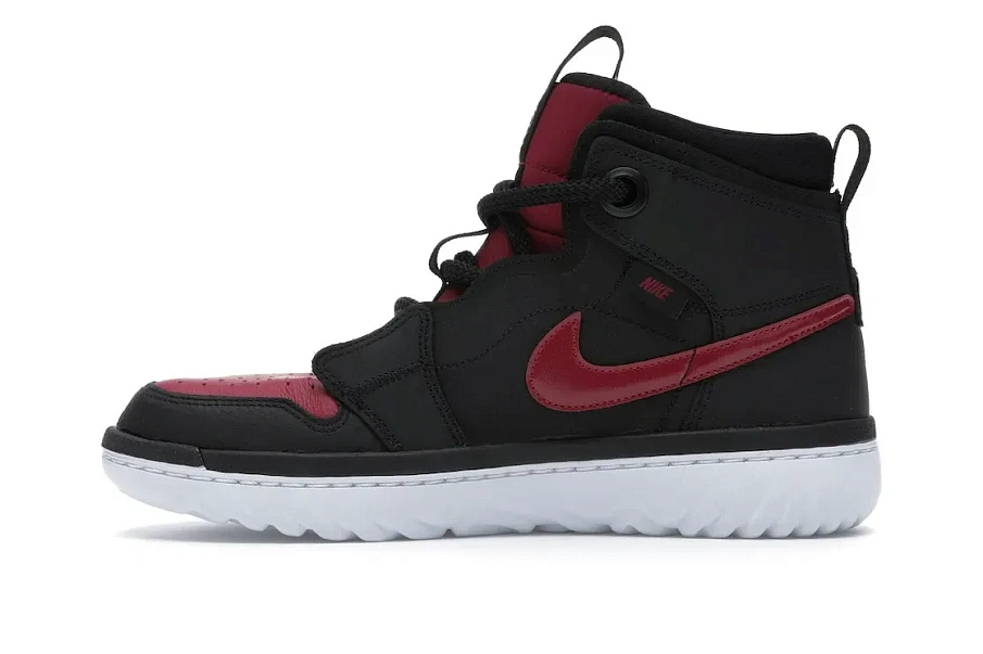 Фото № 3 с приближением к товару «‎Jordan 1 High React Black Noble Red»