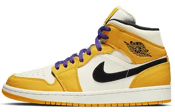Nike Air Jordan 1 Mid SE Lakers - 1
