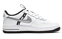 Фото № 2 с приближением к товару «‎Nike Air Force 1 Lv8(Gs) BlackWhite Gray»