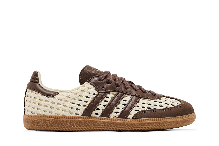 Фото № 2 с приближением к товару «‎adidas Women's Samba OG Cream White Earth Strata Gold Metallic»