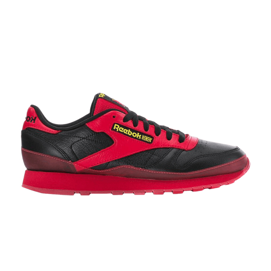 Фото № 1 с приближением к товару «‎Reebok Classic Leather Black Red»