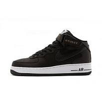 Фото № 1 с приближением к товару «‎Stussy Nike Air Force 1 Mid "BlackBlack"»