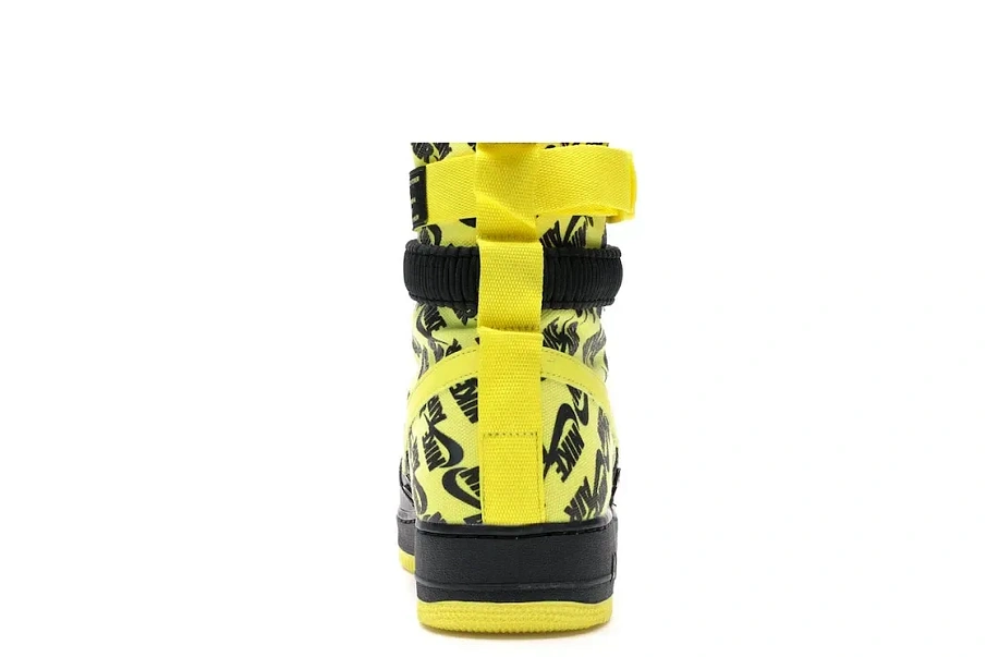 Фото № 4 с приближением к товару «‎Nike SF Air Force 1 High Black Dynamic Yellow»