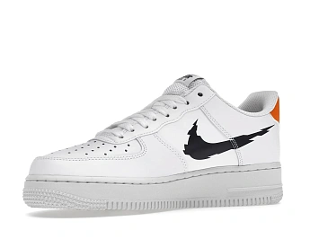 Nike Air Force 1 Low 07 Glitch Swoosh White Orange (DV6483-100) - 2
