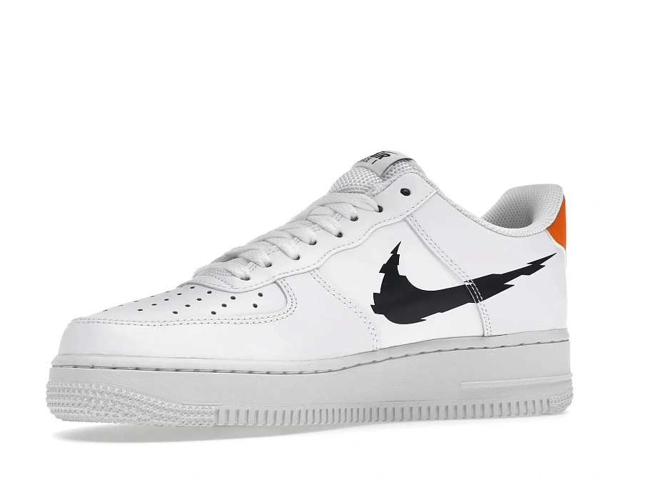 Фото № 2 с приближением к товару «‎Nike Air Force 1 Low 07 Glitch Swoosh White Orange»