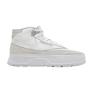 Reebok Women's Club C Geo Mid White Cold Grey - 1