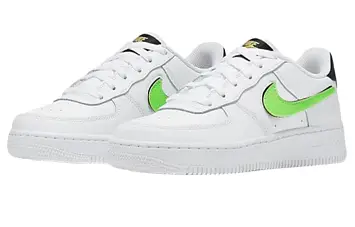Nike Air Force 1 Low Removable Swoosh White Green - 4