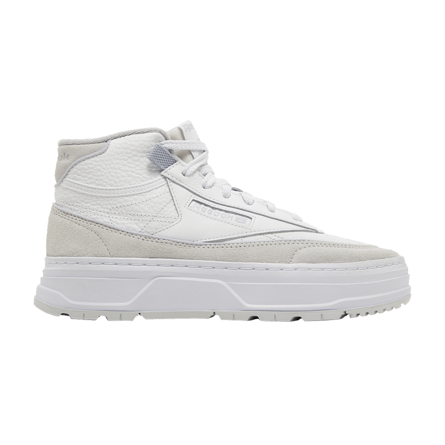 Фото № 1 с приближением к товару «‎Reebok Women's Club C Geo Mid White Cold Grey»