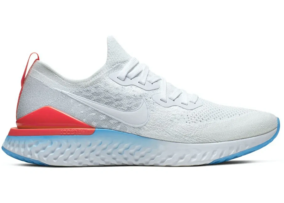 Фото № 1 с приближением к товару «‎Nike Epic React Flyknit 2 Blue Hero Bright Crimson»
