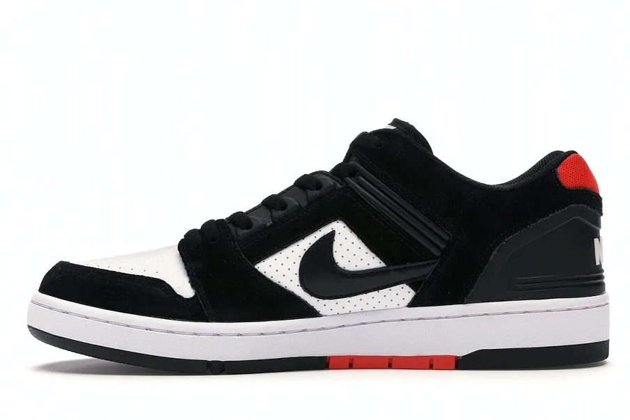 Фото № 3 с приближением к товару «‎Nike SB Air Force 2 Low Black White Habanero Red»