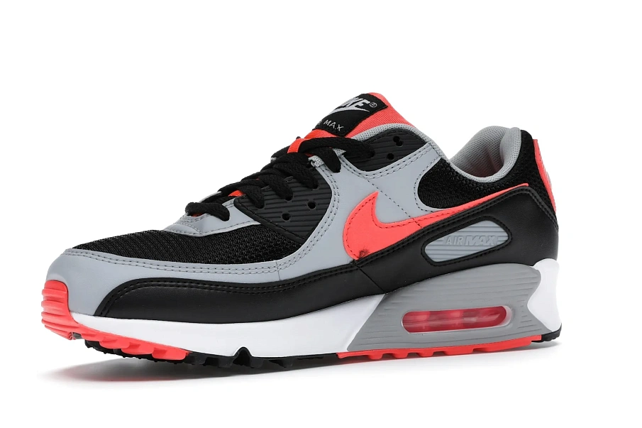 Фото № 4 с приближением к товару «‎Nike Air Max 90 Black Radiant Red Wolf Grey»
